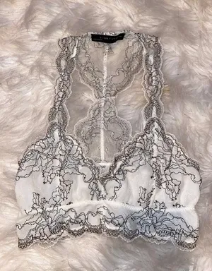Sophie & Trey Black And White Bralette thumbnail 1