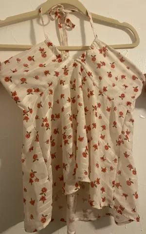 Flowy halter top White thumbnail 1