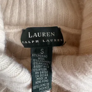 Lauren Ralph Lauren Ribbed Shawl Collar Wool-Blend Sweater – Cream– Size S thumbnail 3