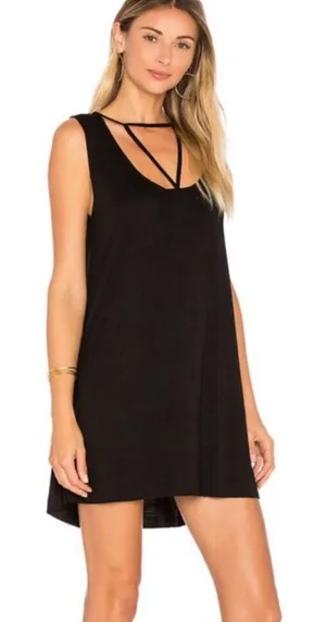 Michael Lauren‎ REVOLVE Mackay Tank Cutout MINI Dress In Black EUC Size XS thumbnail 1
