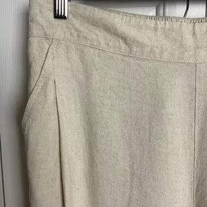 Madewell Linen‎ Wideleg Pull On Pants Size 10 Women’s Tan thumbnail 3