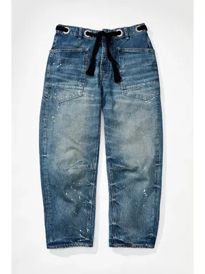 NWT We The Free People Moxie in Timeless Blue Distressed Barrel Jeans 25 thumbnail 10