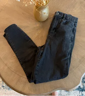 Women's American Eagle Black Curvy High Rise Skinny Jeans Size 8 thumbnail 1