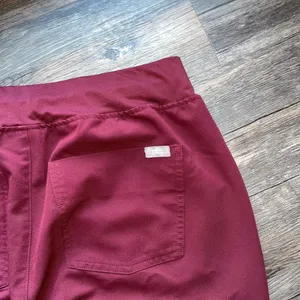 FIGS Burgundy Scrub Pants thumbnail 5