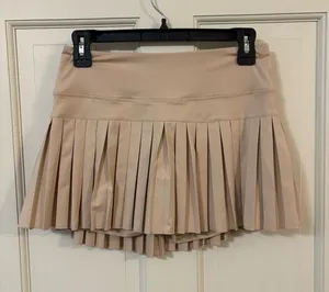 Gold Pleated Tennis Skirt thumbnail 1