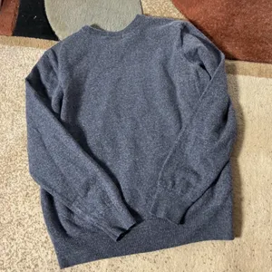 Tahari Italian Merino Wool Sweater Womens M Gray Old Money Preppy Academic thumbnail 6