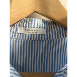 Pepper mayo long sleeve button up blue size large 12 thumbnail 3