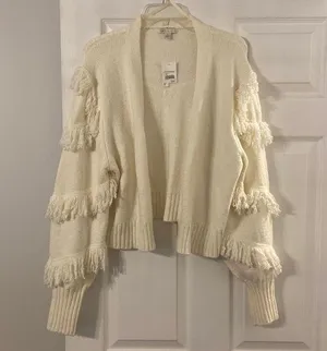 CATO Sweater size XL so beautiful and unique brand new color white/off thumbnail 1