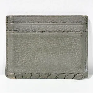 All‎ Saints Grey Pebbled Leather Card Holder Accessory Wallet thumbnail 3