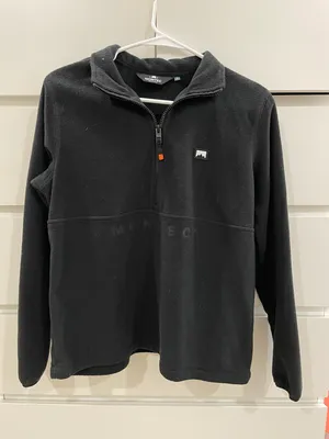 Fleece Quarter Zip Black thumbnail 1