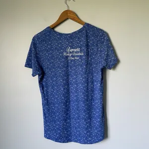 Harley Davidson T-Shirt V-Neck Blue Patterned Barnett El Paso, Texas Women's Med thumbnail 2