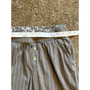 Aerie Off Duty Flannel Pajama Set. Gray/white. Size XXS thumbnail 7