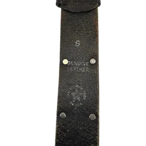 EXP Jeans Leather Belt Studded Whipstitch Brown Y2K Western‎ Grunge Small USA thumbnail 3