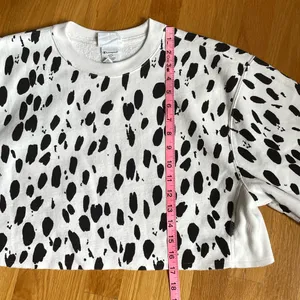 Champion Reverse Weave Dalmatian Print Cropped Sweatshirt Women’s Small S thumbnail 7