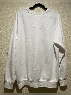 Aviator Nation NEW Logo Relaxed Fit Unisex Crew Sweatshirt White Size XL thumbnail 5