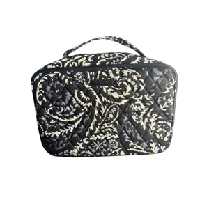 Vera Bradley Train Case Cosmetic‎ Makeup Bag Travel Organizer Black Paisley thumbnail 10