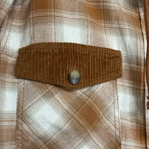 Maurices Plaid Cotton Long Sleeve Hooded Oversized Button Down Shacket Jacket thumbnail 3