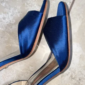 Size 7 Celeste badgley mischka Blue Open toe Heels thumbnail 7