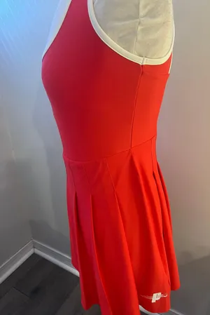 Red Pickle ball Tennis Dress thumbnail 2