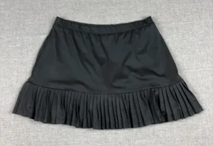 Tail Skirt Womens S Black Pleated Short Jersey Polyester Spandex Elastic Waist thumbnail 1