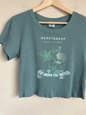 Boys Lie Heartbreak Gone Viral Crop Rib Tee thumbnail 2