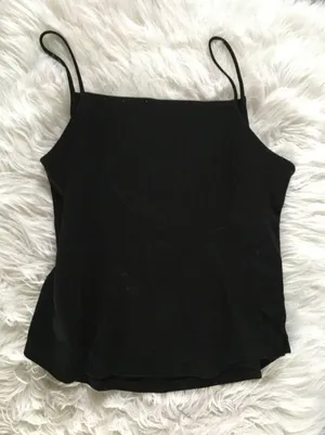 new meadow rue by anthropologie anthro black button tank top size XL thumbnail 3