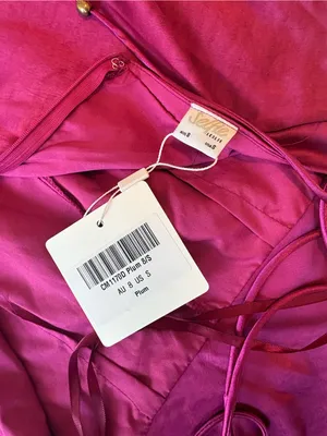 Selfie Leslie Magenta Satin Ruffle Skort thumbnail 5