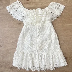 Lovers and friends lace mini white dress thumbnail 3