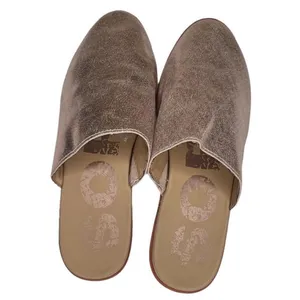 •SOREL• Metallic Rose Gold Crackle Slip On Ella Mule Flat Slide Sz 9‎ thumbnail 4