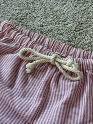 Pink Striped Linen Pants Size none thumbnail 3