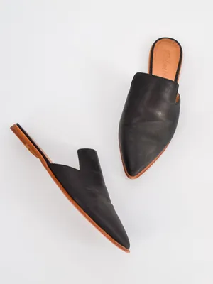 Madewell Gemma Mule Pointed Toe Leather Slide True Black 8.5 thumbnail 2