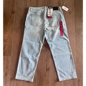 Express Ankle Jeans Light Wash Blue Straight Cropped Women Sz 14 NEW thumbnail 7