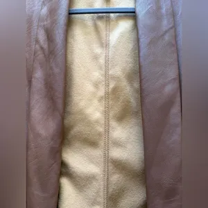 Venti 6 Caramel Faux Leather Blazer Jacket Size Small Casual Boho Festival thumbnail 3