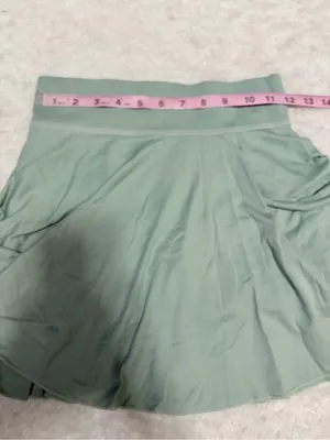 OQQ medium Women's green High-Waisted Flared Athletic Skort thumbnail 4