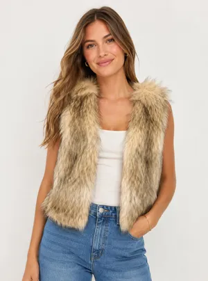 Me Jane Faux Fur Vest thumbnail 1