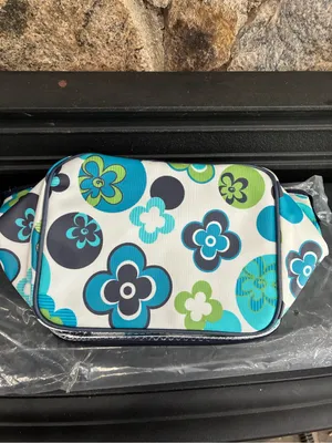 Limited Too Insulated Lunch Tote Bag Floral Design Y2K Blue White New with Tags thumbnail 6