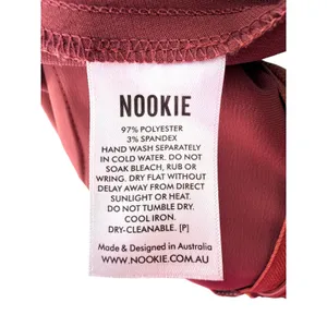 Nookie Sasha Gown Mocha Leg Slit Ruffle Satin Maxi‎ Dress Size XS Formal Glam thumbnail 7