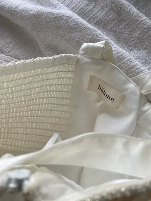 Bohme white satin dress thumbnail 4