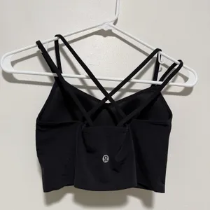 Lululemon Like A Cloud Longline Light Support Black Sports Bra thumbnail 3