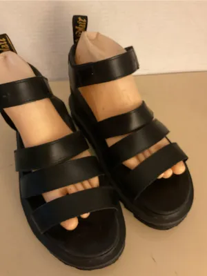 Dr. Martens women black leather platform Blaire platform Blaire sandals US 7 thumbnail 11