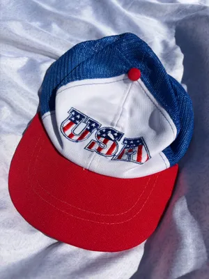 USA baseball cap Red thumbnail 1