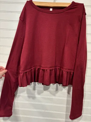 Altar'd State Maroon Top thumbnail 1
