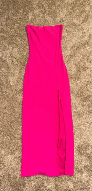 Panama Strapless Maxi Dress Hot Pink thumbnail 4