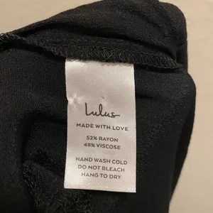 Lulu's Stroll on Over Black Button-Front Wide Leg Pants Size M thumbnail 9