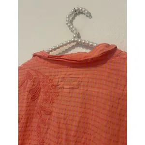 Johnny Was Size Medium Midi Dress Orla Puff Sleeve Embroidered Orange Preppy thumbnail 13