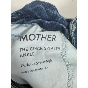 MOTHER Cinch Greaser Ankle Jeans Dark Stormy Night‎ Wide Leg Size 28 thumbnail 13