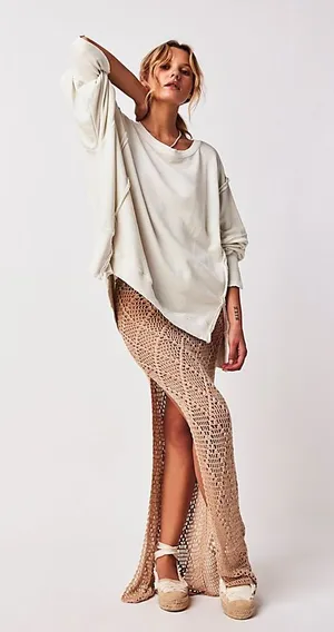 NWOT FREE PEOPLE We The Free - Camden Sweatshirt thumbnail 1