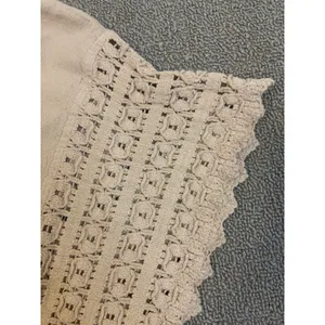 Seaspice Resort Wear Isla Baby Beige 100% Peruvian Cotton Crochet Tunic Mini S thumbnail 8