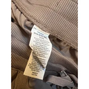 RBX Women's Sz Large Cropped Athletic Pants Brown Gathered Leg High-Rise Stretch thumbnail 10