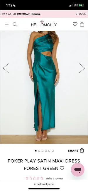 Poker Play Satin Hello Molly Maxi Dress thumbnail 3